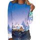 thumbnail image 4 of Pntutb - Camiseta holgada con estampado de moda para mujer, blusa de manga larga, cuello redondo, tops casuales Pntutb Pntutb-1553, 4 of 5