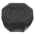 thumbnail image 4 of TEHAUX Black Plastic Tennis Racquet End Lid Protective Cover for Racket Handle Grip, 4 of 8