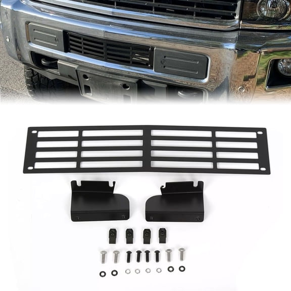 Bumper Grille Insert Steel For 2015-2019 Chevrolet Chevy Silverado 2500 3500 HD