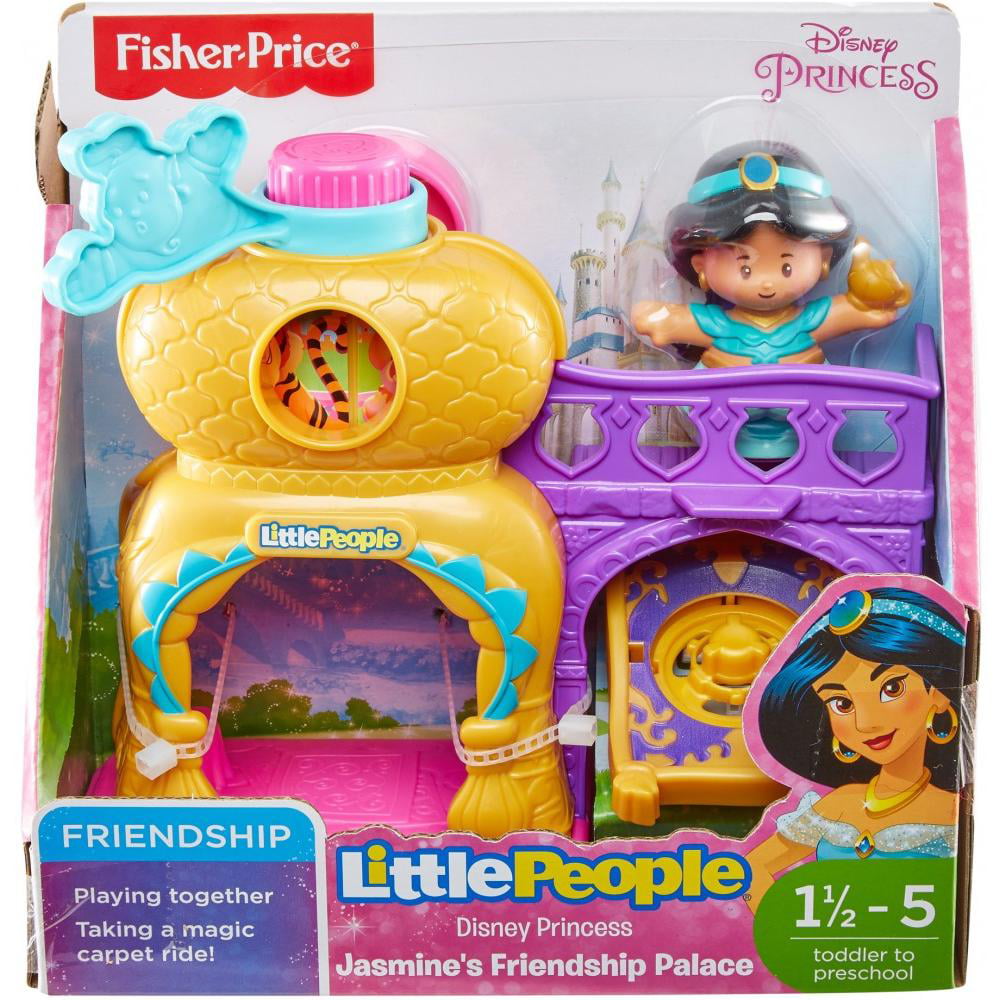 New Fisher Price Little People Disney PRINCESS JASMINE & LAMP Interactive CASTLE 