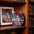 thumbnail image 4 of Miwamany Patriotic Layered Wooden Decor Statue, Independence USA Flag Fireworks Tabletop Ornament, 4th of July Shelf Home Decoration for Living Room Mantel, 4 of 7