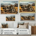 thumbnail image 4 of Designart "Adventure On The Rustic Bike" Motorcycle Canvas Art Print, 4 of 7
