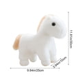 thumbnail image 3 of Hmgxay Adorable Plush Horse Toy, Cute Realistic Mini Pony Doll, Soft Cuddly Foal Stuffed Animal, Comfortable Playmate for Kids, 3 of 6