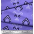 thumbnail image 2 of Soimoi Purple Rayon Fabric Ethnic Ikat Fabric Prints By Yard 56 Inch Wide, 2 of 3