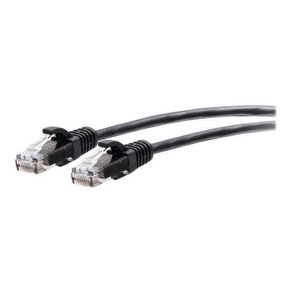 C2G 10ft (3m) Cat6a Snagless Unshielded (UTP) Slim Ethernet Network Patch Cable - Black - Patch cable - RJ-45 (M) to RJ-45 (M) - 3 m - 0.2 in - UTP - CAT 6a - molded, snagless - black