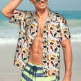 thumbnail image 7 of Yiaed Cute Cats Print Hawaiian Shirt for Men Short Sleeve Button Down Shirts Beach Shirts for Men,Large, 7 of 7
