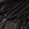 thumbnail image 3 of SWSMCLT Women's Tutu Skirt Chiffon Elastic Waist Summer Layered Skirt Pleated Tulle Skirt High Waist Tea Length Midi High Waisted Black One Size, 3 of 5