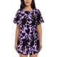 thumbnail image 1 of Balery Cartoon Black Cats Conjunto de Pijama para Mujer con Estampado, Dos Piezas de Manga Corta y Shorts, Ropa de Dormir Suave con Cuello Redondo y Bolsillos-XX-Large, 1 of 6
