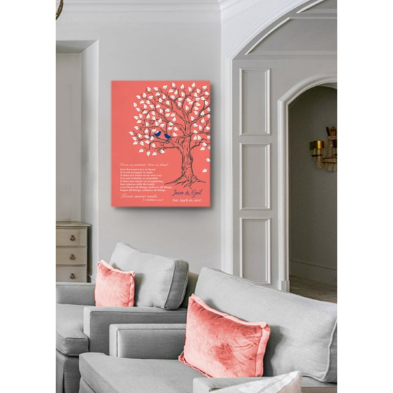 Wall ART FAMILY TREE / Weding gift ideas /Living room decor ideas