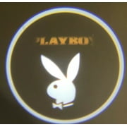 2X PCs for PlayBoy Logo Car Door Logo Projector Lights, Led Welcome Laser Door Lights Logo, No Damage Wireless Type Projector Car Door Lights With PlayBoy Logo