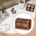 thumbnail image 6 of Segolike Decorative Storage Box,Wooden Jewelry Box Organizer Trinket Box Hinged Treasure Chest for Hair Clips Pendants Earrings Brooch Yellow, 6 of 7