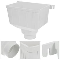UPOUART PVC Rainwater Diverter Kit White Plastic for Pipe Efficient Drainage