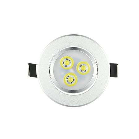 

Arealer Silver LED Ceiling Recessed Down Light Fixture Lamp Super Bright Lights Indoor Warm White