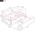 thumbnail image 5 of Bellemave Metal Daybed with Pull Out Trundle,Twin Size Daybed with Trundle and Steel Slat Support,Twin Size Sofa Bed Frame for Kids,Teens, Adults(Pink), 5 of 11