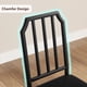 thumbnail image 4 of ChaoLink Juego de comedor para 2, mesa y sillas con diseño biselado, juego de comedor de 3 piezas con asientos acolchonados para cocina, apartamento - color marrón rústico, 4 of 7