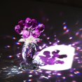 thumbnail image 5 of ABPETE Crystal Purple Rose Flower Figurines - Glass Rose Bouquet Gifts for Women Mom Wife Girlfriend on Valentines Christmas Mothers Day Wedding Party, 5 of 12