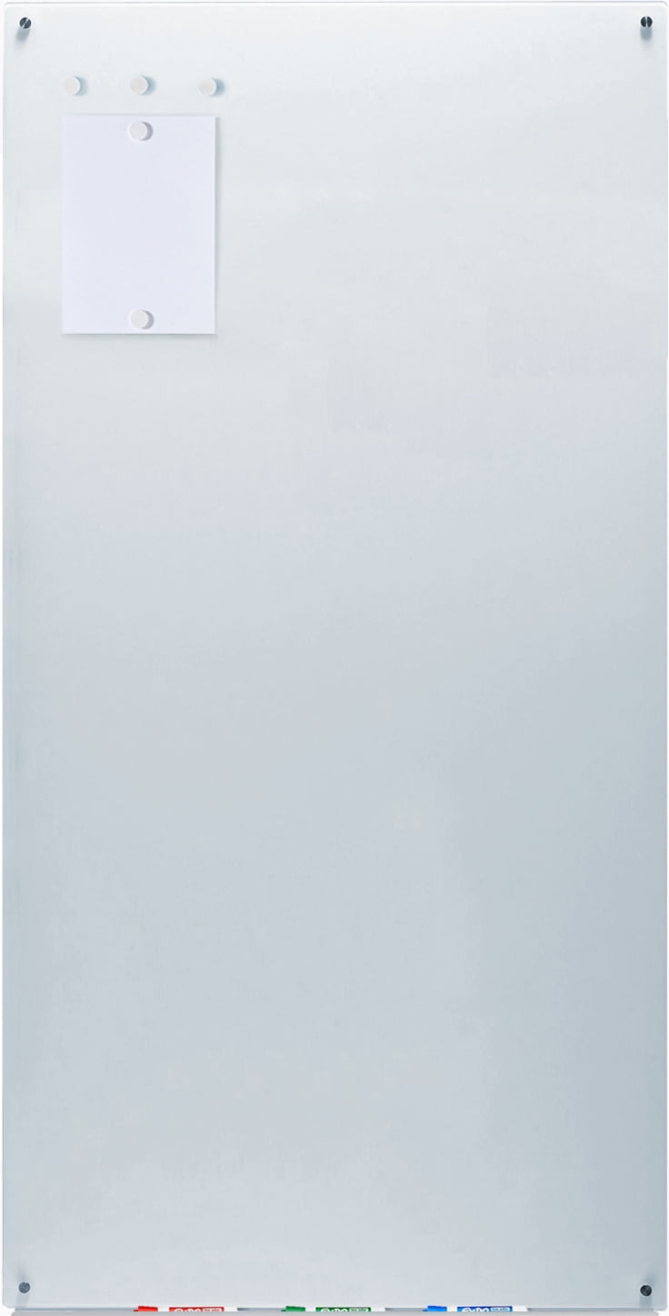Audio-Visual Direct Magnetic Glass Whiteboard Dry Erase Set - 36" x 72" -