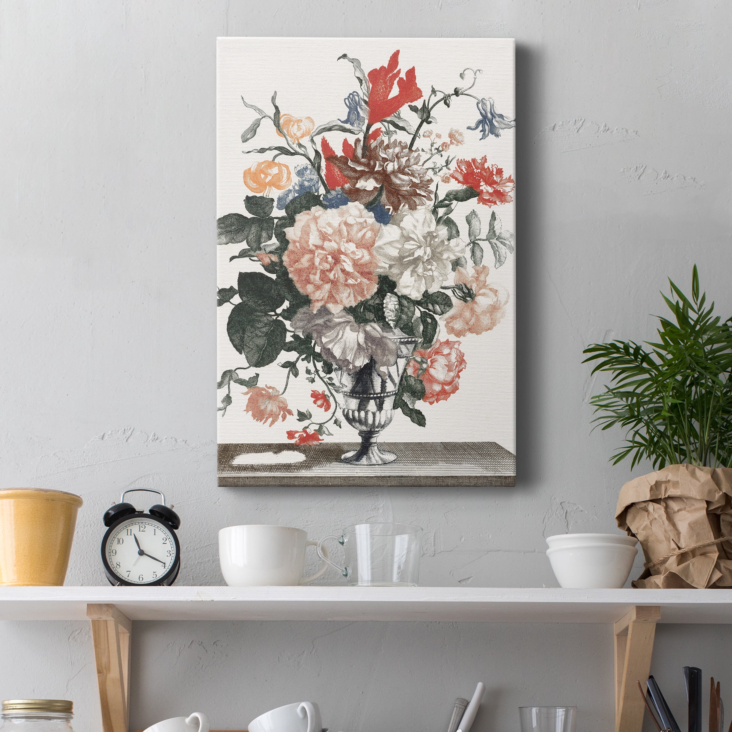 Flowers in a Glass Premium Gallery Wrapped Canvas - Ready to Hang - 40 x 60