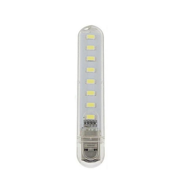Seitruly Mini lámparas USB, luces cálidas para libros, suministros para fiestas, lámpara de noche ligera para acampar al aire libre, libreta Videojuegos y accesorios Luz blanca