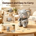 thumbnail image 5 of Cooling Clip-On Mini Fan for Cup & Bowl, Food Cooling Fan, Cute Animal Fans Coffee Chiller, Hands-Free Blower, USB Rechargeable Fan, Portable Hanging Mug Fan, Cup Bowl Cooling Chiller,Elephant, 5 of 6