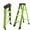 green, variant on Folding 5-Step Ladder, 330lbs Capacity Step Stool with Safety Lock, Tool Tray, Non-Skid Wide Steps, Handrail, Household Folding Ladder for Home, Garden, Outdoor, and Garage white