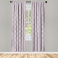 thumbnail image 3 of Ambesonne Purple Curtains, Sea Waves Inspired, Pair of 28"x95", Pale Pink Purple, 3 of 5