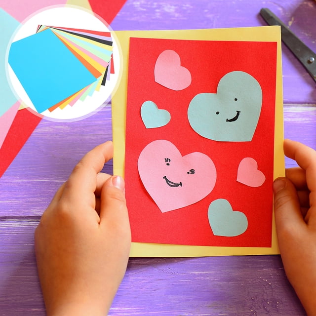 BESTYASH Colored Card Stock Paper 50Pcs Pastel Color Paper For Greeting Cards And Craft Enthusiasts