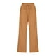 thumbnail image 4 of Pantalones de cintura alta y pierna ancha con cordón para mujer - Pantalones rectos elásticos de poliéster con bolsillos, 4 of 5