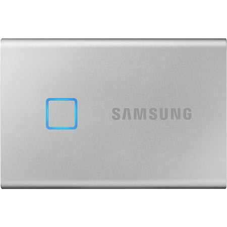 Samsung 2TB Portable SSD T7 Touch USB 3.2, Silver