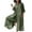 Green, variant on BLTIBY Womens Cotton Linen Jumpsuits Casual Ladies Summer Solid Color Jumpsuit Dressy Lapel Long Sleeve Button Up Fashion Loose Wide Leg Long Pants Rompers Overalls with Pockets 2024 Khaki XXL