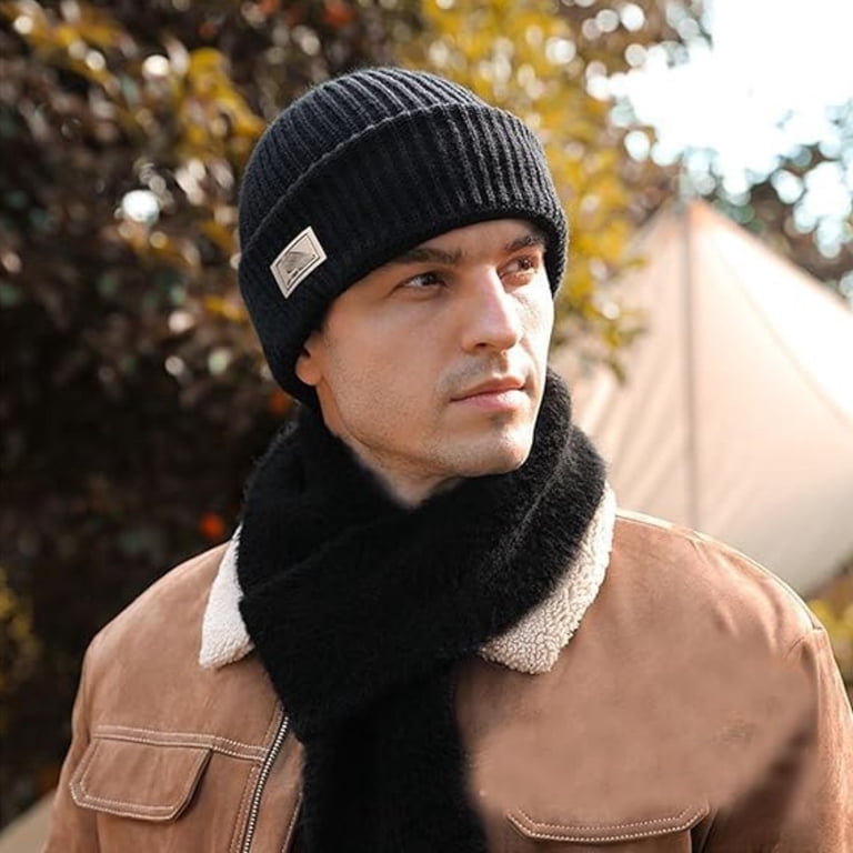 Winter Knitted Ski Mask, 1-Hole Outdoor Warm Balaclava, Full 