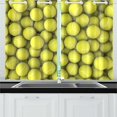 thumbnail image 2 of Mkhert Tennis Balls Blackout Window Curtain Kitchen Curtain 26X39 Inch, 2 Panels, 2 of 3