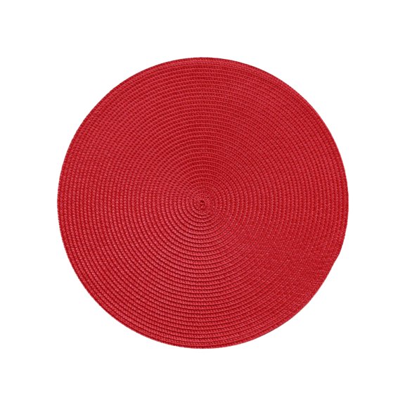 JoyMoreHome 3Pcs Round Braided Placemats Table Mats Washable Heat Resistant for Dining Table Non-Slip Indoor Outdoor Place Mats