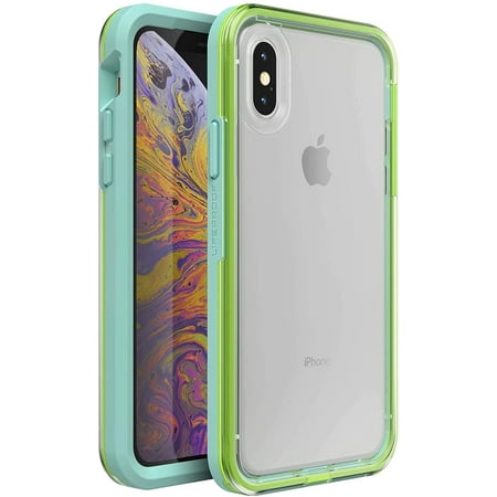 Lifeproof SLAM Series Case for iPhone X/XS (ONLY) - Retail Packaging - Sea Glass (Clear/Green/Blue)