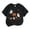 E-Black, variant on Baby Girls Halloween Graphic Tee Short Sleeve Crew Neck T-Shirt for Kids,0-1 Years,D-Orange,Short Sleeve