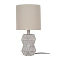 thumbnail image 2 of (2 pack) Better Homes & Gardens White Wash Faceted Faux Wood Table Lamp, 15.75"H LED Bulb Included, 2 of 10