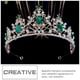 thumbnail image 3 of KAKOWELY Corona de novia Tiara nupcial de boda Corona de diamantes de imitación Tiara de diamantes de imitación Tocado de fiesta, 3 of 5