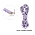thumbnail image 2 of Flat Leather Cord, 5.5 Yard 3mm Leather String Strips for DIY Crafts, Purple, 2 of 6