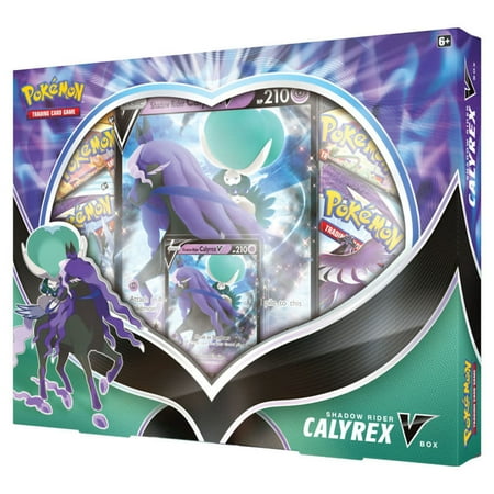 Pokemon Cards - SHADOW RIDER CALYREX V BOX (4 Booster Packs, 1 Jumbo Foil & 1 Foil)