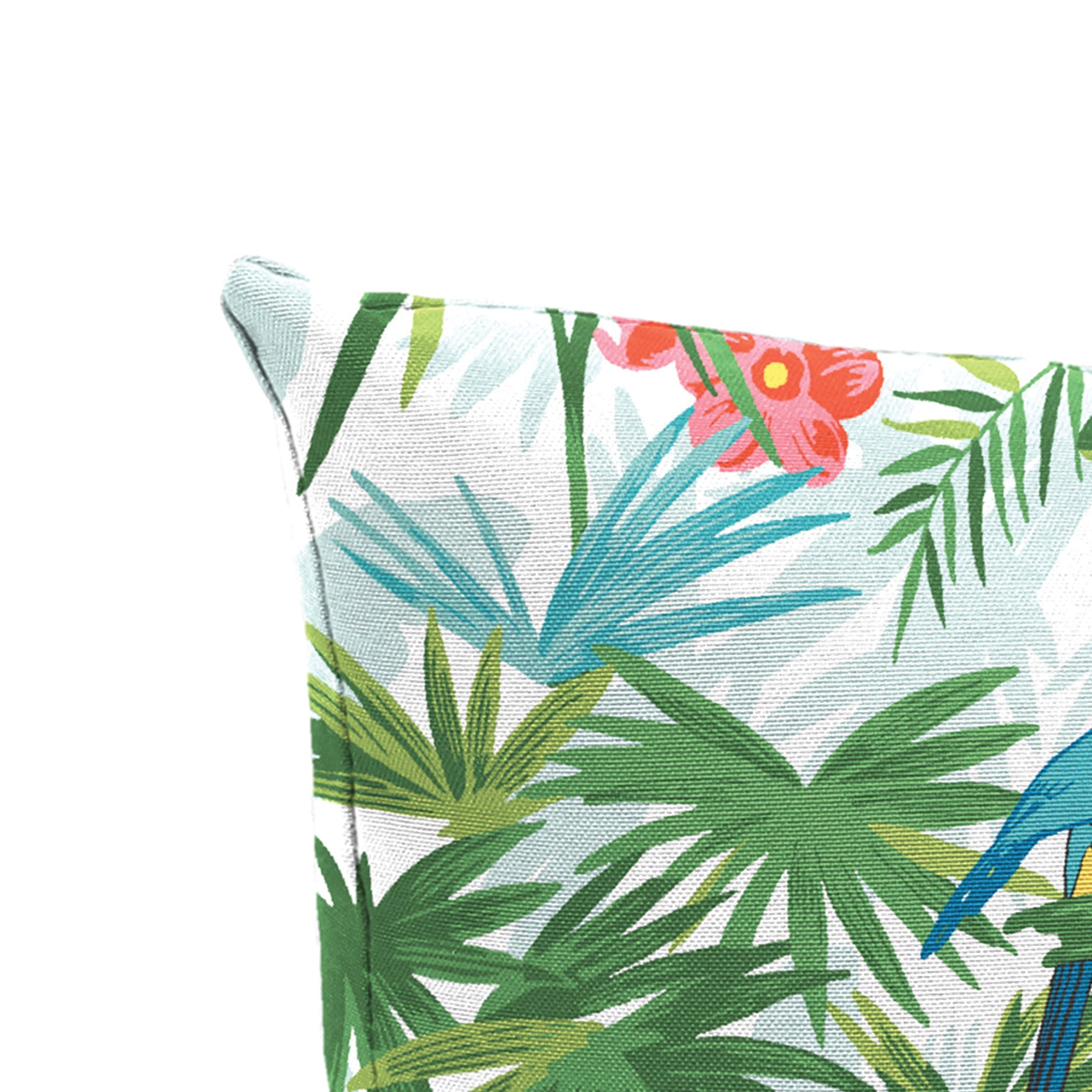 Jordan Manufacturing 18" x 18" Jabber Clover Multicolor Tropical Square Outdoor Throw Pillow (2 Pack)