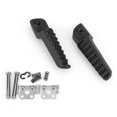 thumbnail image 2 of Black Rear Footrests Foot Pegs Aluminum Passenger For Kawasaki ZX6R 03-12 ZX-10R, 2 of 5