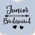 thumbnail image 4 of Inktastic Junior Bridesmaid Wedding Bridal Party Girls Baby Bib, 4 of 4