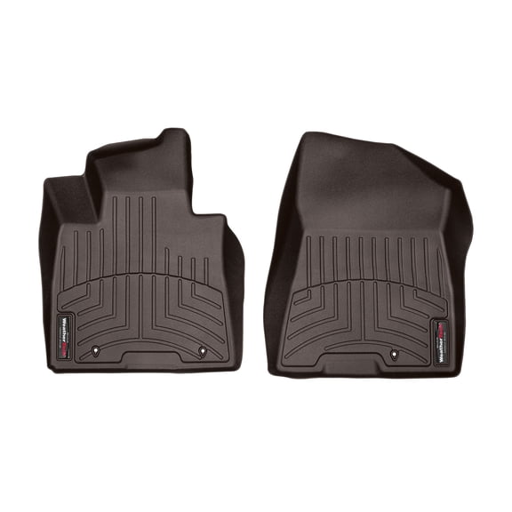 WeatherTech Custom Fit FloorLiners compatible with Sportage, Tucson - 1st Row (Driver & Passenger), Cocoa