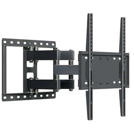 Husky Mounts Heavy Duty Full Motion TV Wall Mount Fits Most 32 – 55 Inch LED LCD Flat Screen and Other with VESA 400x400 400x200 300x300 300x200 200x200 or 200x150 Loads 99 lb Tilt Swivel TV