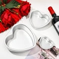 thumbnail image 5 of Homesteed Heart Cake Pan DIY Baking Tray High Temperature Alloy Mold Heart Shape Oven Safe for Valentine's Day Desserts, 5 of 9