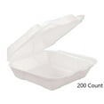 thumbnail image 2 of Genpak Quality To Go Snap It Foam Take Out Medium Food Container Vented White, 8.25" Length x 8" Width x 3" Depth | 200/Case, 2 of 2