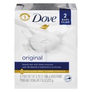 Dove Original Moisturizing Beauty Bar Soap, 2 count