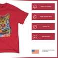 thumbnail image 4 of Tee Hunt If Cats Could Talk They Wouldn't T-Shirt Cute Dean Russo Men's Tee, Red, Large, 4 of 5