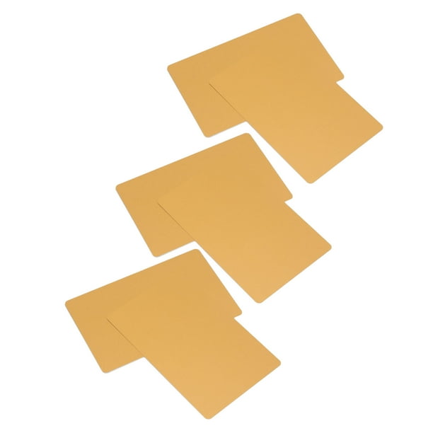 Tarjetas en blanco de aluminio, 50 hojas de tarjetas de visita de metal para negocios, tarjetas de visita de metal en blanco, tecnología innovadora