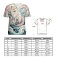thumbnail image 2 of Watercolor Fox T-Shirts Casual T-Shirt Short Sleeve Women Trendy Tshirt Beach Custom Tops, 2 of 5